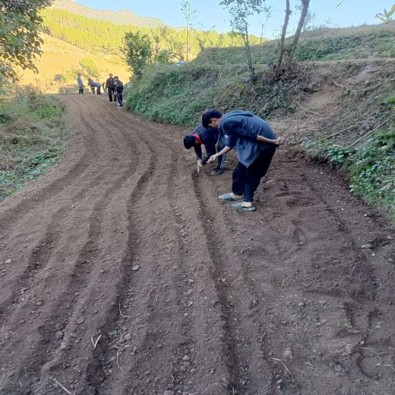 PGI Pithoragarh College BSc Agriculture 5th Semester Students Engage in Wheat Sowing at Field No. 2