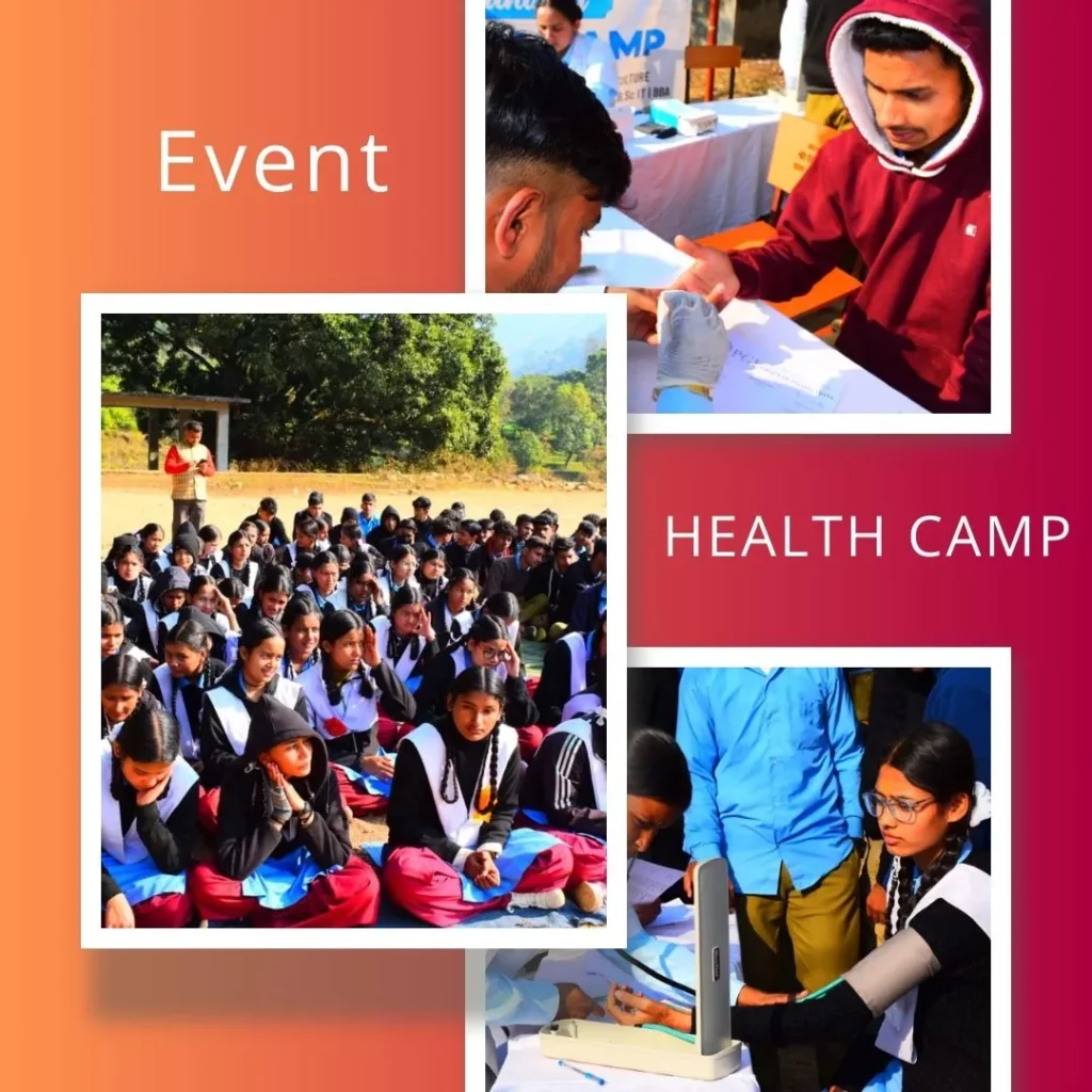 medical camp by bsc nursing students