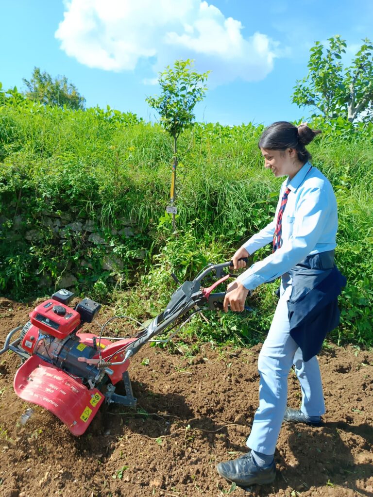 Puddling and Raised Bed Preparation by Agriculture Students