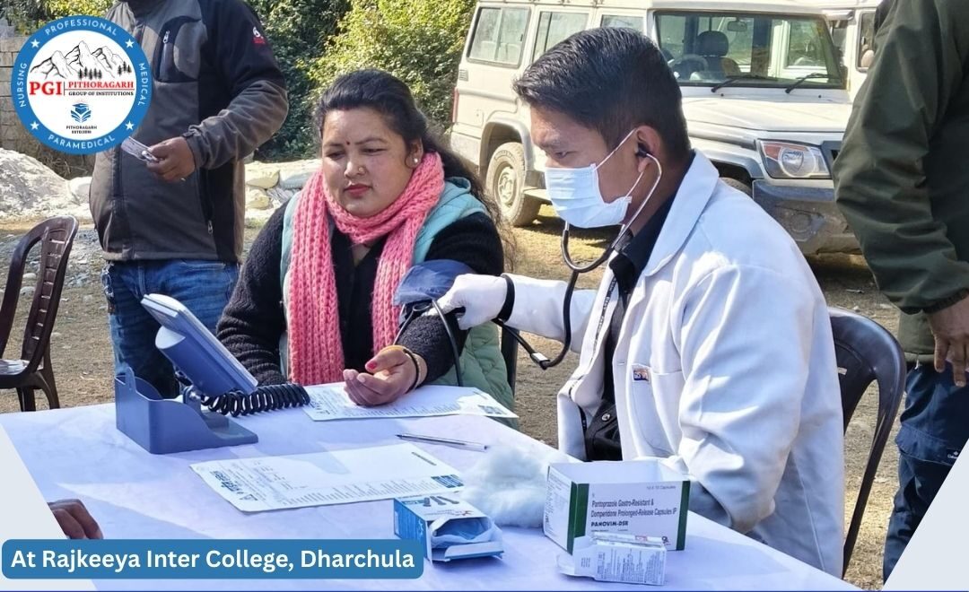 Read more about the article Community Health Camp at Rajkeeya Inter College, Dharchula | PGI College Pithoragarh